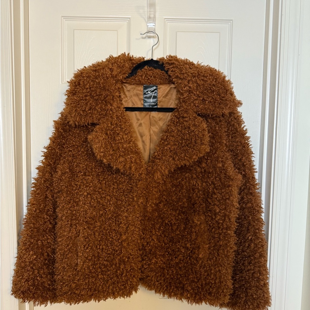 Gabby Isabella Chocolate Faux Fur Coat